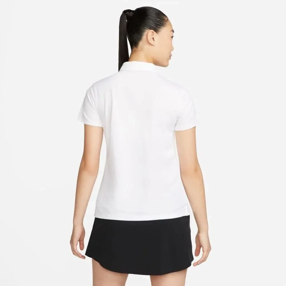 20. Nike White WOMENS NWT Dri-FIT Solid Short Sleeve Victory Golf Polo